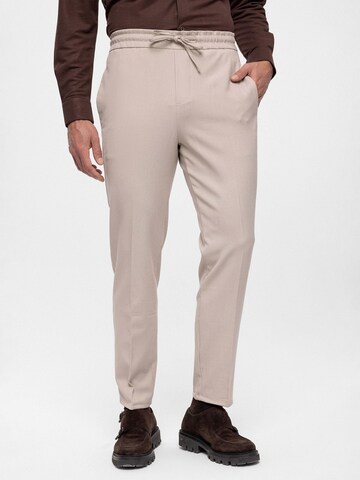 Antioch Regular Trousers with creases in Beige: front