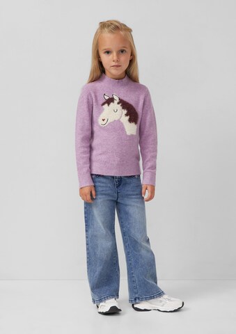 s.Oliver Pullover in Lila: Vorderseite