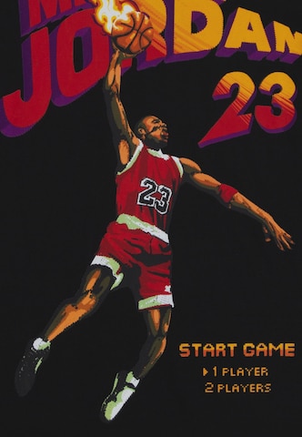 Jordan Shirt 'VIDEO GAME' in Zwart: voorkant