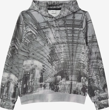 s.Oliver Hoodie in Grau: Vorderseite