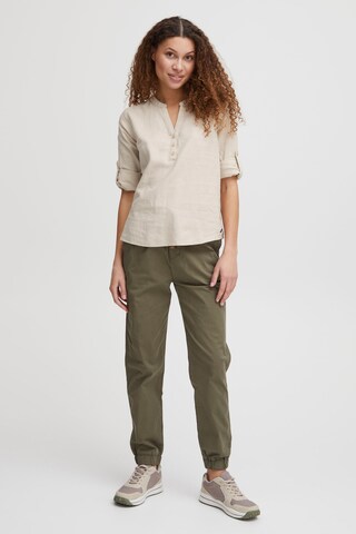 Oxmo Blouse in Beige