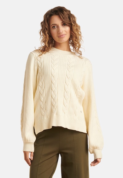 Smashed Lemon Pull-over en écru, Vue avec produit