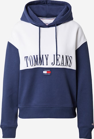 Bluză de molton de la Tommy Jeans pe albastru: față