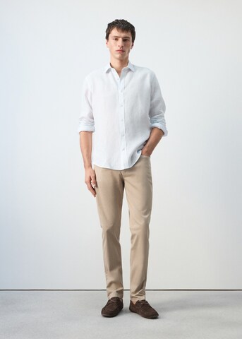 MANGO MAN Regular fit Button Up Shirt 'Parrotr' in Blue