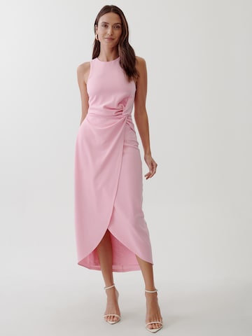 rožinė Tussah Kokteilinė suknelė 'SAMARA': priekis