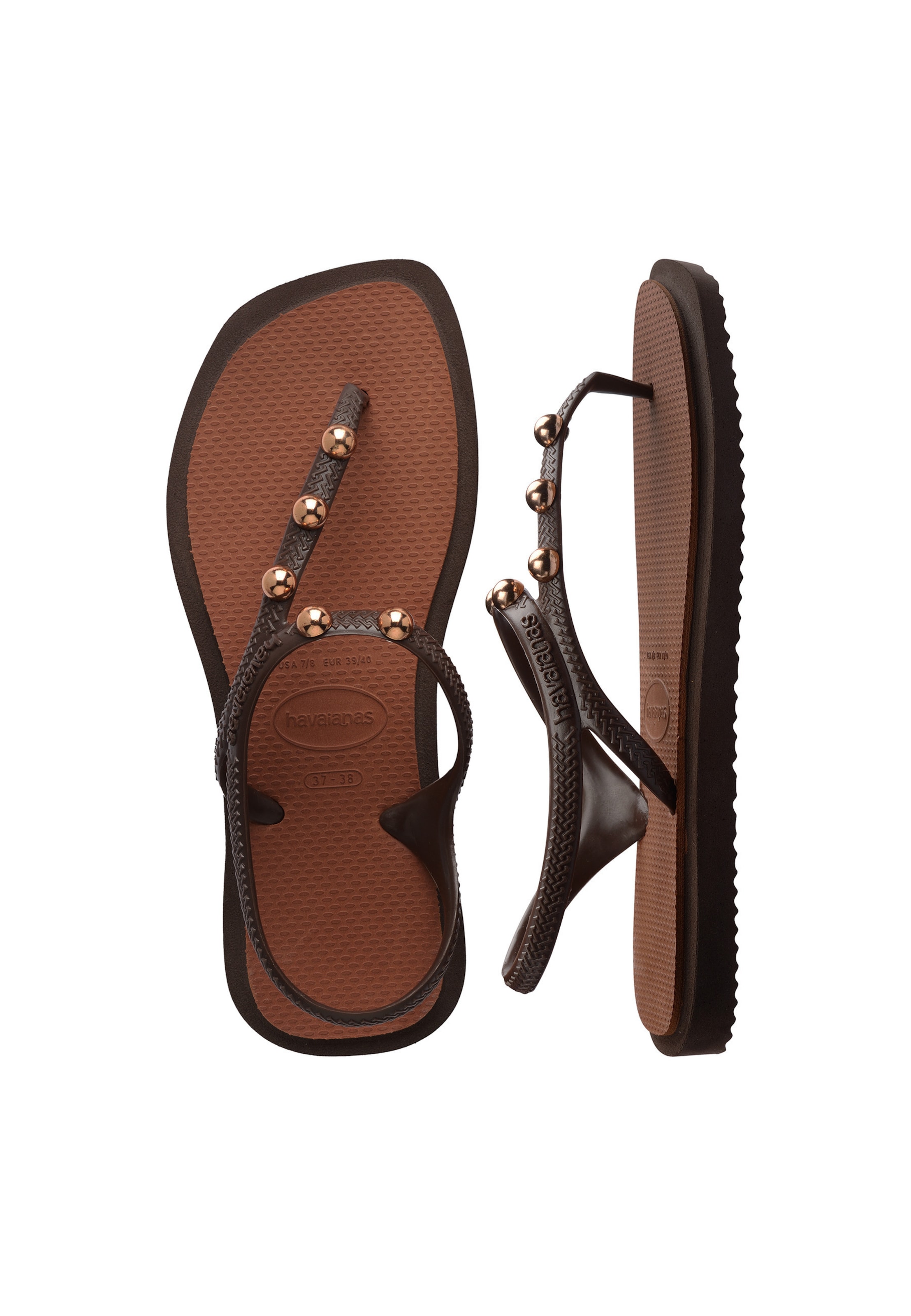 HAVAIANAS T-bar sandals 'Flash Fusion' in Brown