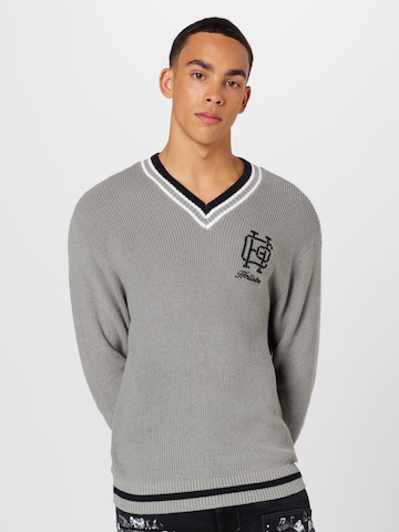 HOLLISTER Pullover 'VARSITY' in Grau: Vorderseite