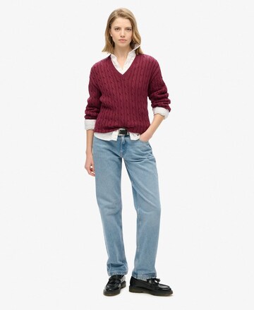 Pull-over Superdry en rouge