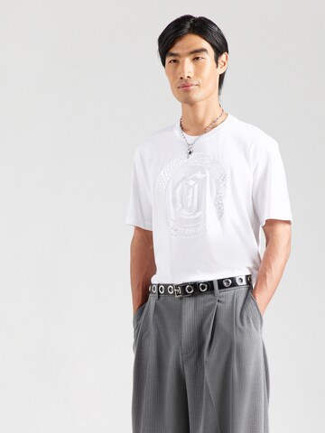 Tricou de la Just Cavalli pe alb: față