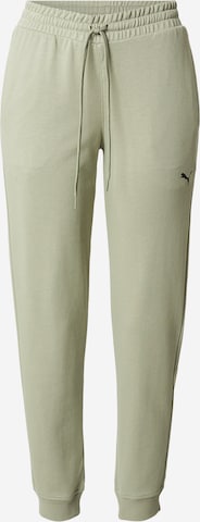 PUMA Sportbroek 'ESSENTIAL' in Groen: voorkant