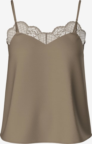 Haut 'PCTiffany' PIECES en marron : devant