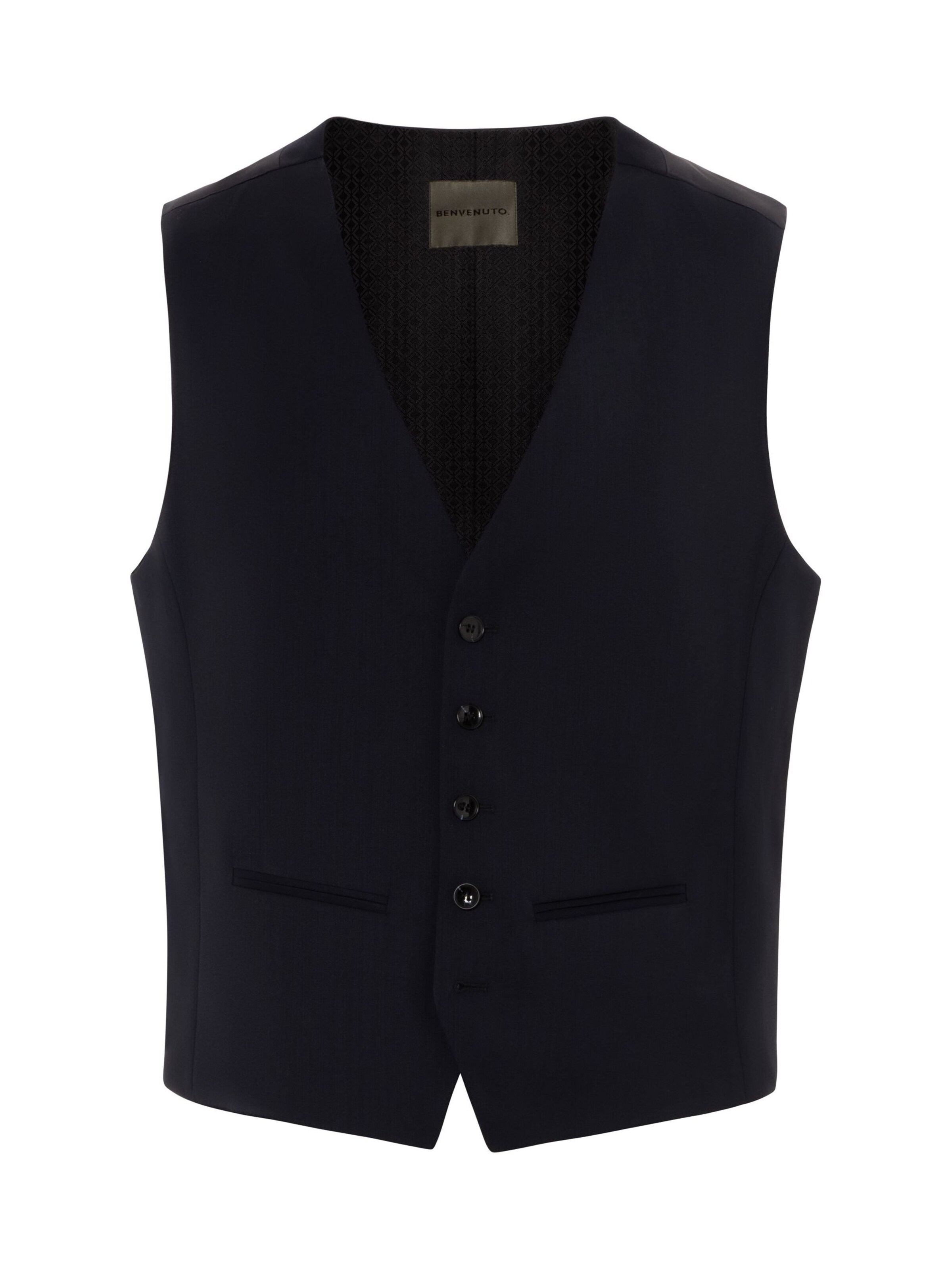 BENVENUTO Anzugweste 'Enzo' in Blau: Vorderseite