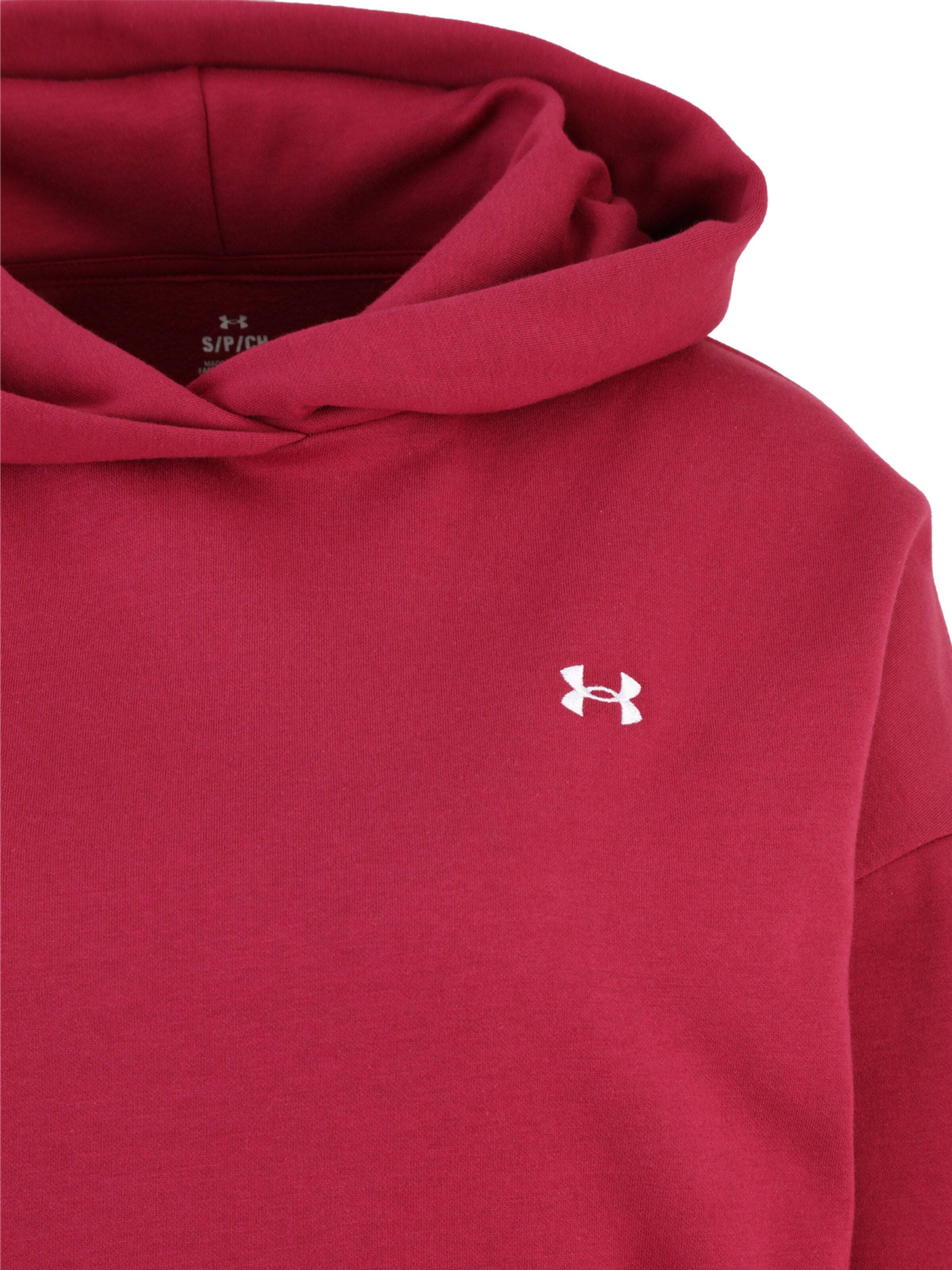 UNDER ARMOUR - Camiseta deportiva 'Icon Fleece' en rojo