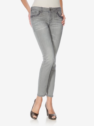 Coupe slim Jean heine en gris : devant