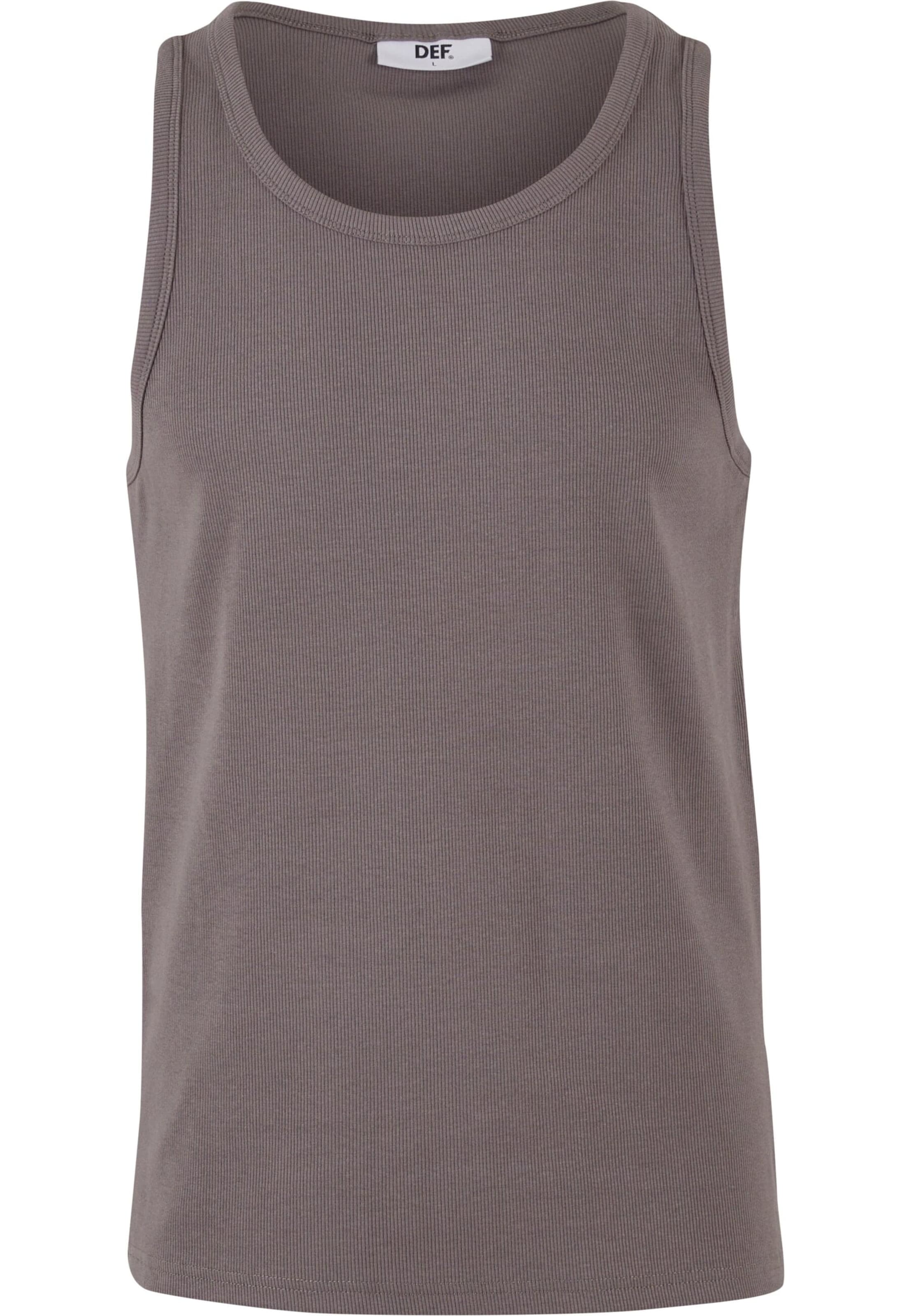 Maglietta di DEF in grigio: frontale