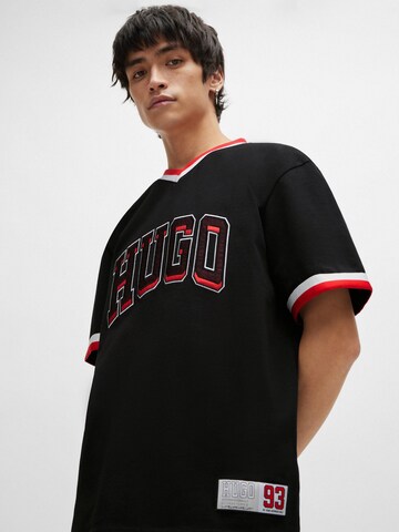HUGO Red Shirt 'Duava' in Black