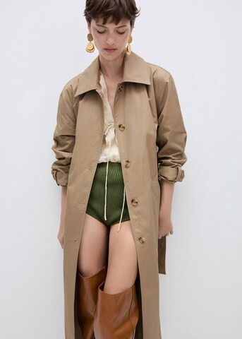 MANGO Tussenmantel 'Rec' in Beige