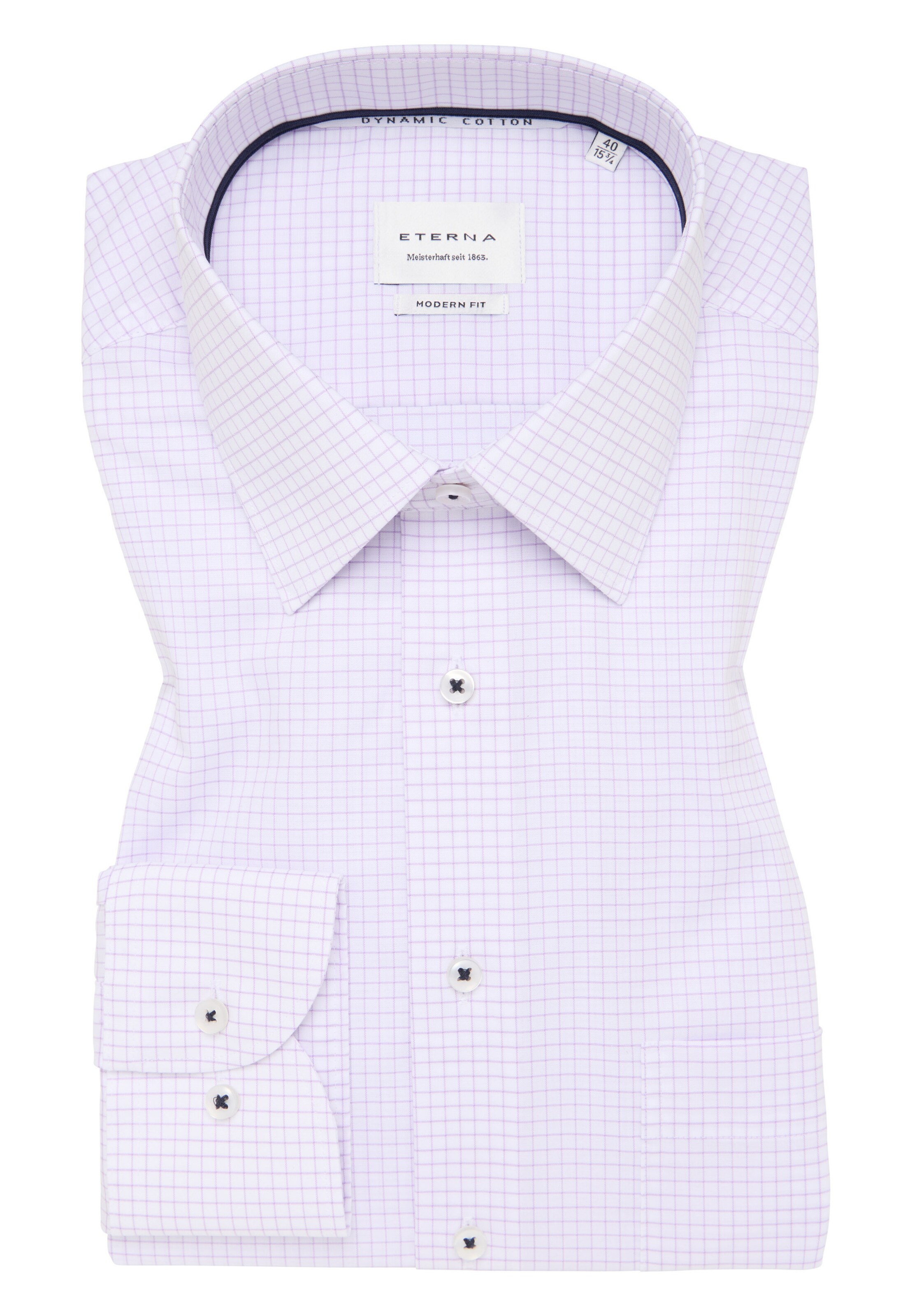 ETERNA Regular Fit Hemd in Lila