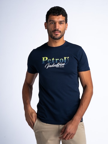 Petrol Industries T-shirt ''Summerdrive' i blå: framsida