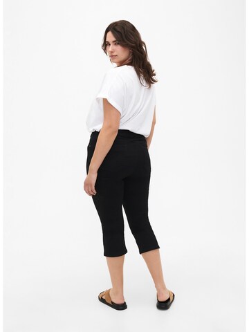 Zizzi Slimfit Jeans i sort