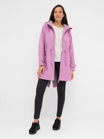 Derbe Softshelljacke 'Island Friese' in Lila