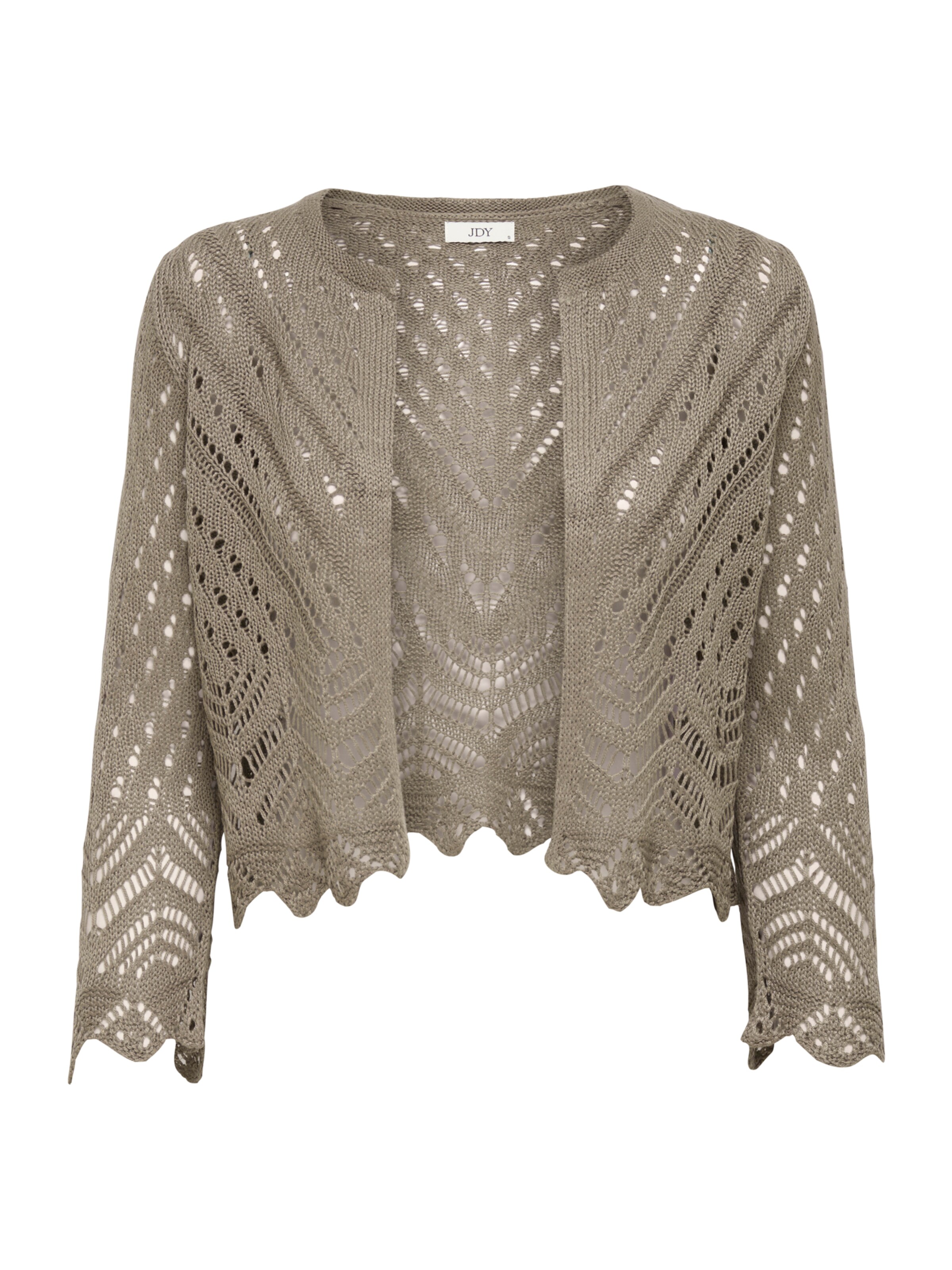 JDY Πλεκτή ζακέτα 'JDYSUN' σε καφέ: μπροστά