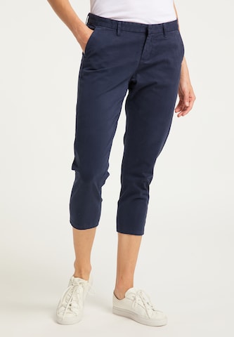 Coupe slim Pantalon chino DreiMaster Vintage en bleu : devant