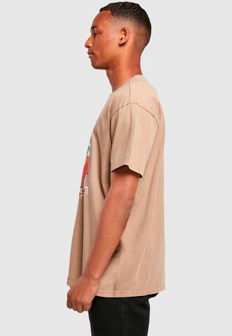 Merchcode Shirt 'Crowded House - Fan Art' in Beige