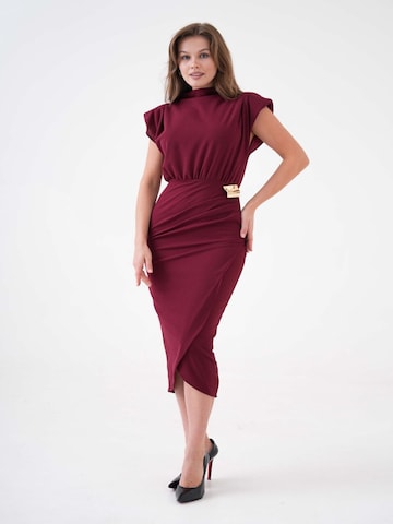WOMAN VISION Jurk in Rood: voorkant