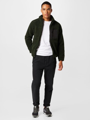 BRAVE SOUL Fleece jacket 'WESTLEY' in Green