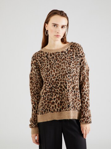 IKKS Sweater 'IMPRIME' in Brown: front