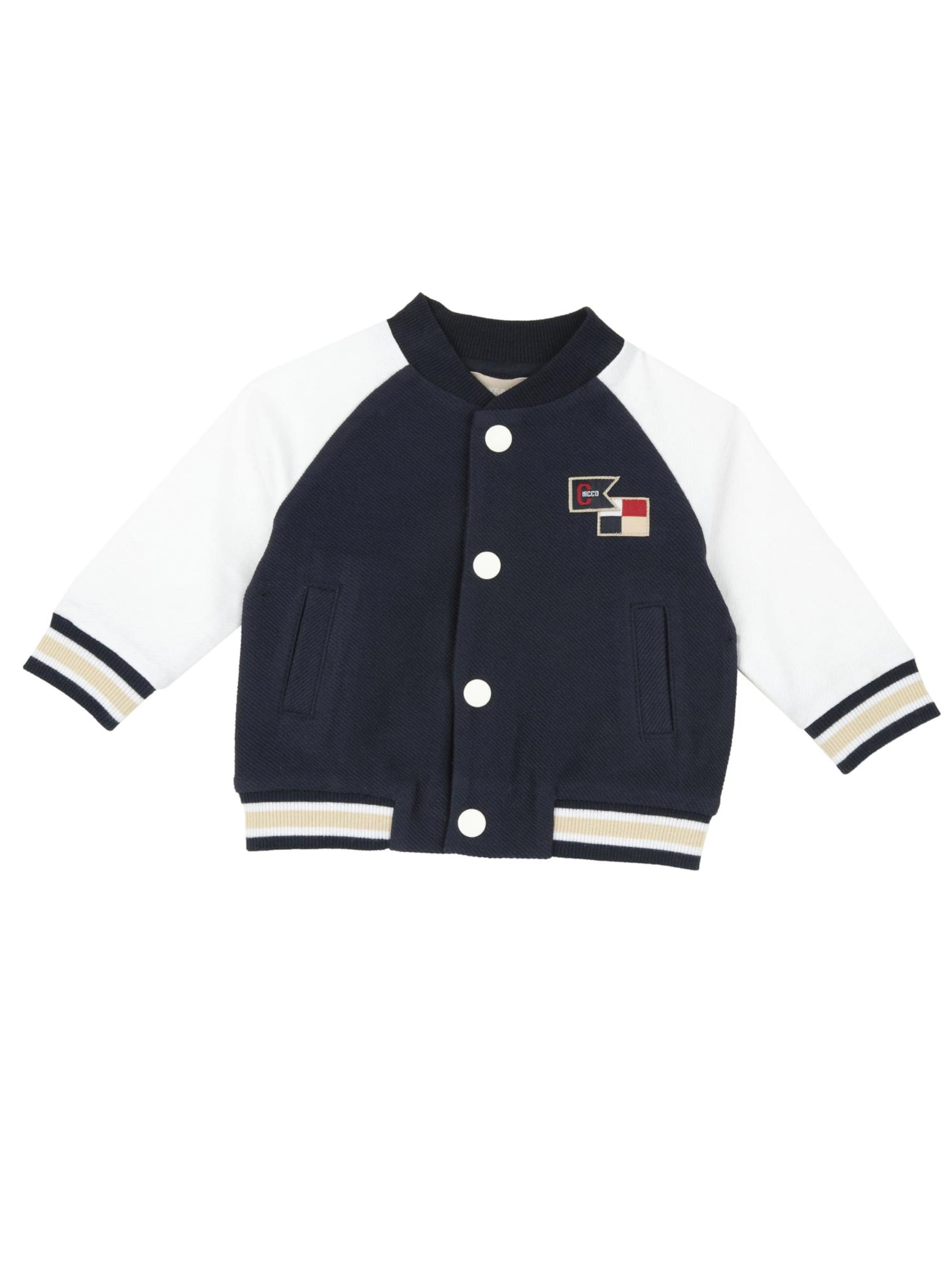 Chicco - Sudadera con cremallera en azul: frente