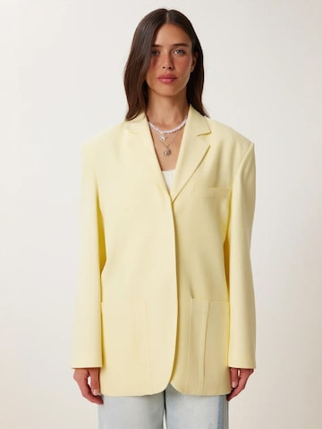 Giacca di mezza stagione di Hiccup in giallo: frontale