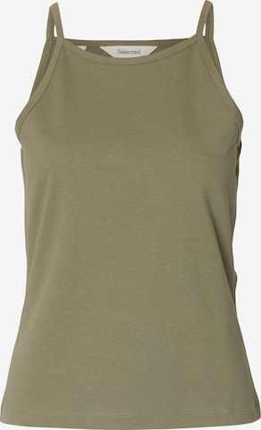 SELECTED FEMME Top 'SLFELFRIDA' | zelena barva: sprednja stran