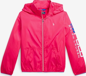 Polo Ralph Lauren Демисезонная куртка 'HADLEY' в Ярко-розовый: спереди