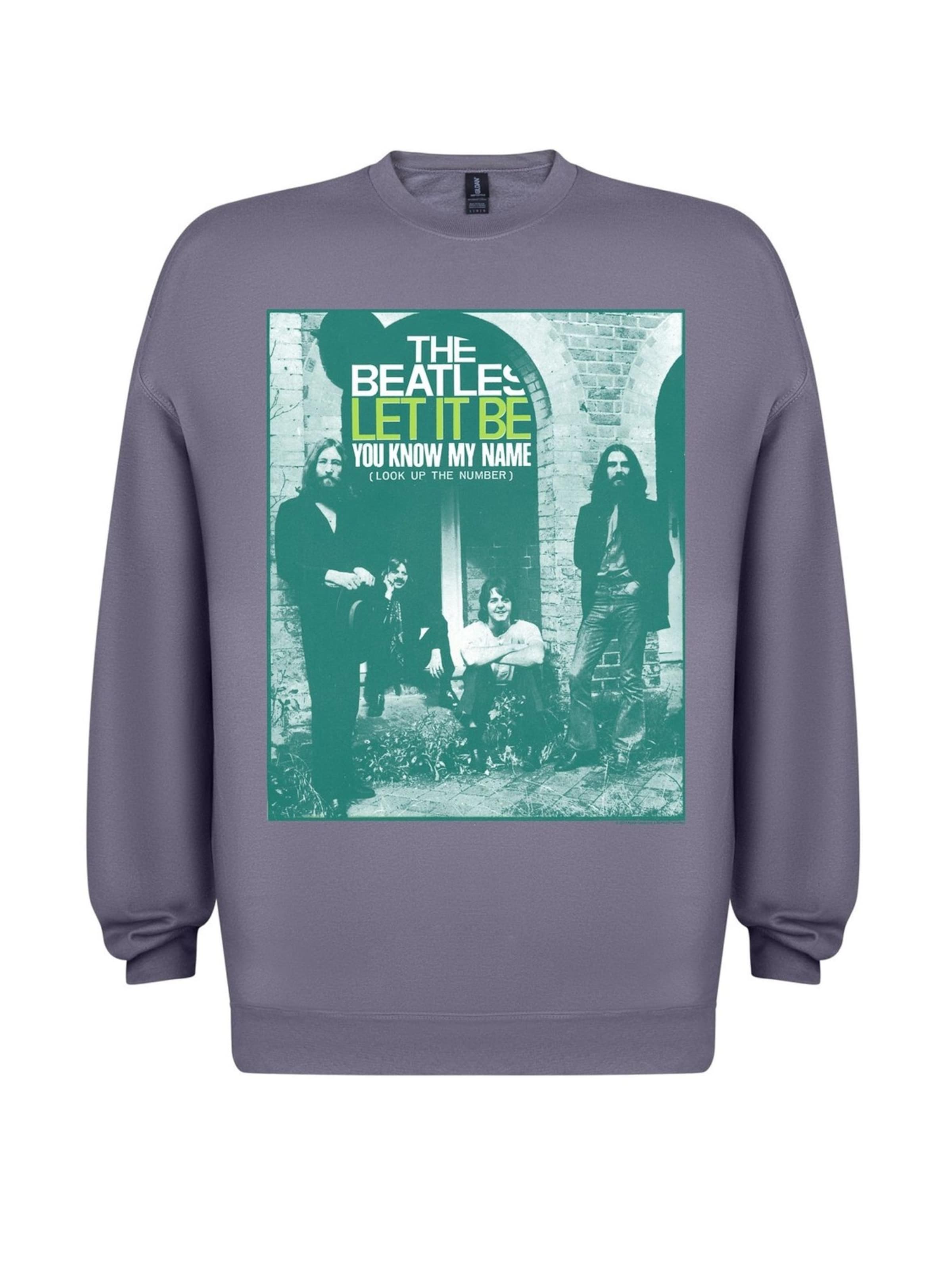 Felpa 'Let It Be You Know My Name' di The Beatles in grigio: frontale