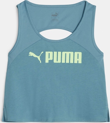PUMA - Top deportivo en azul: frente