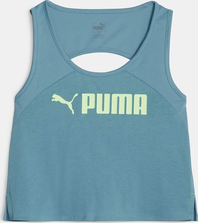 PUMA Haut de sport en bleu / jaune clair, Vue avec produit