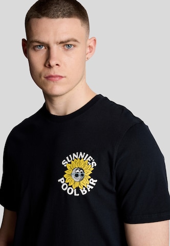 Lyle & Scott Shirt 'Sunnies Pool Bar' in Blue