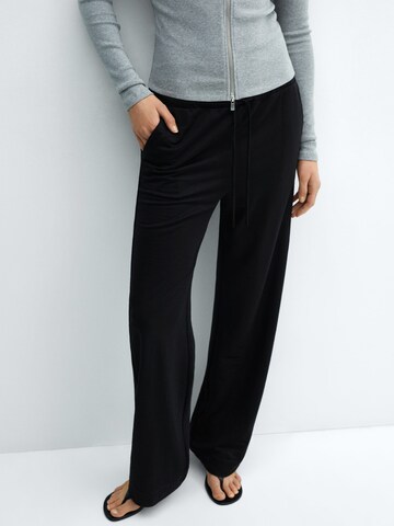 MANGO Loose fit Pants 'CINTITA' in Black