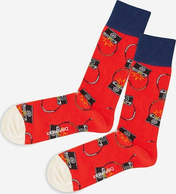 DillySocks Socken 'Picture Perfect' in Rood: voorkant
