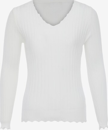 Sidona Sweater in White: front