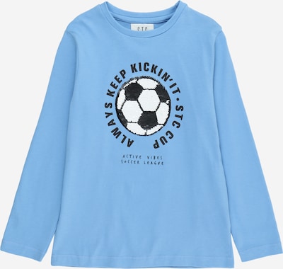 STACCATO T-Shirt en bleu clair / noir / blanc, Vue avec produit