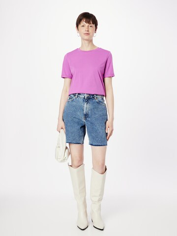 PIECES Shirt 'RIA' in Lila