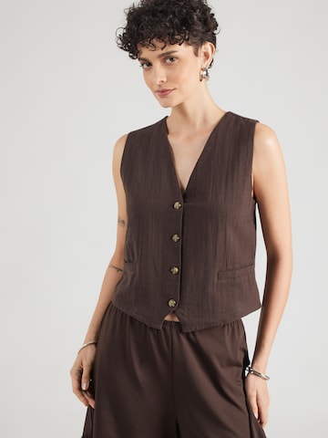 ONLY - Chaleco para traje 'ONLTIZANA' en marrón: frente