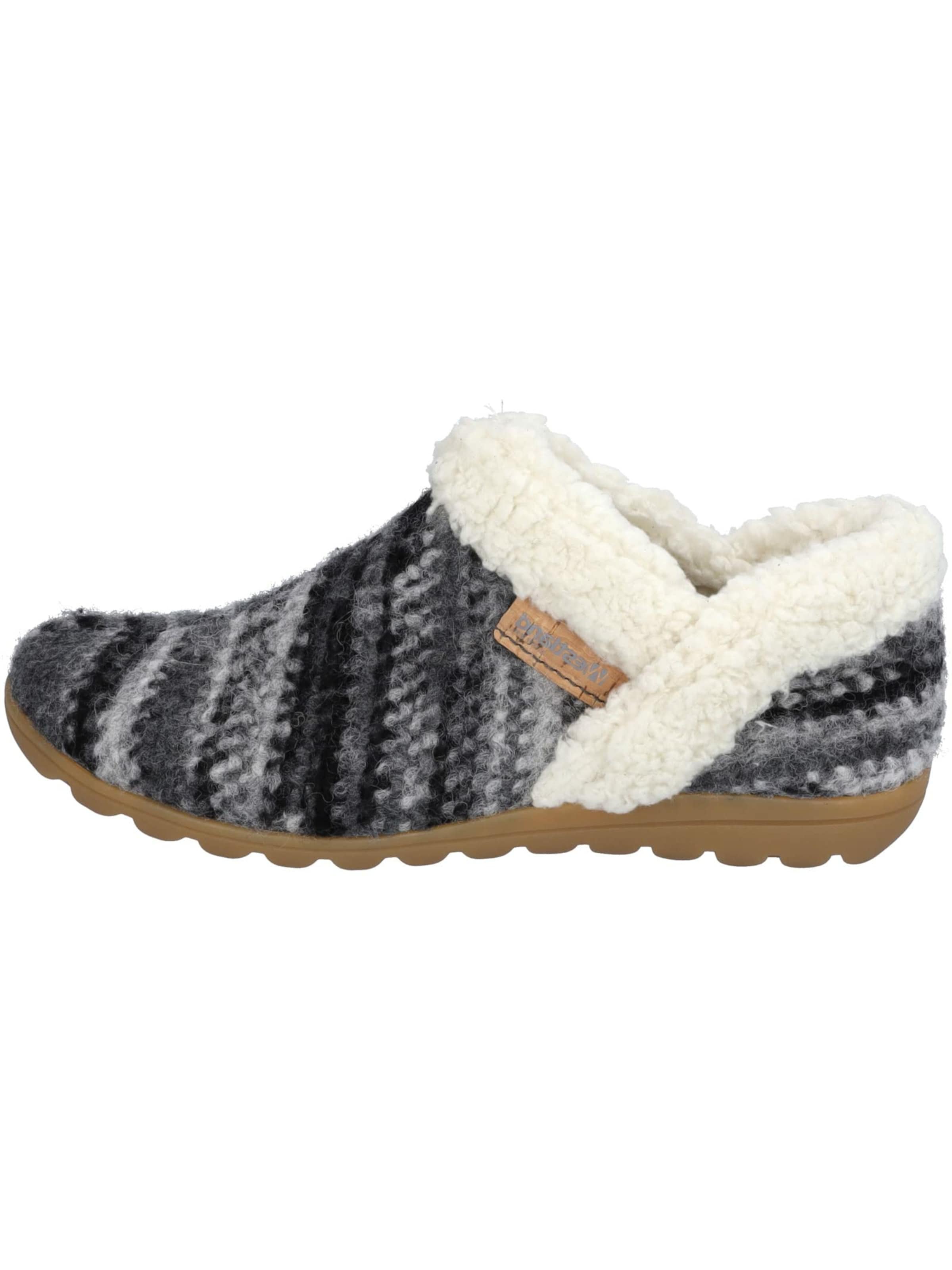 Pantoufle Westland en gris : devant