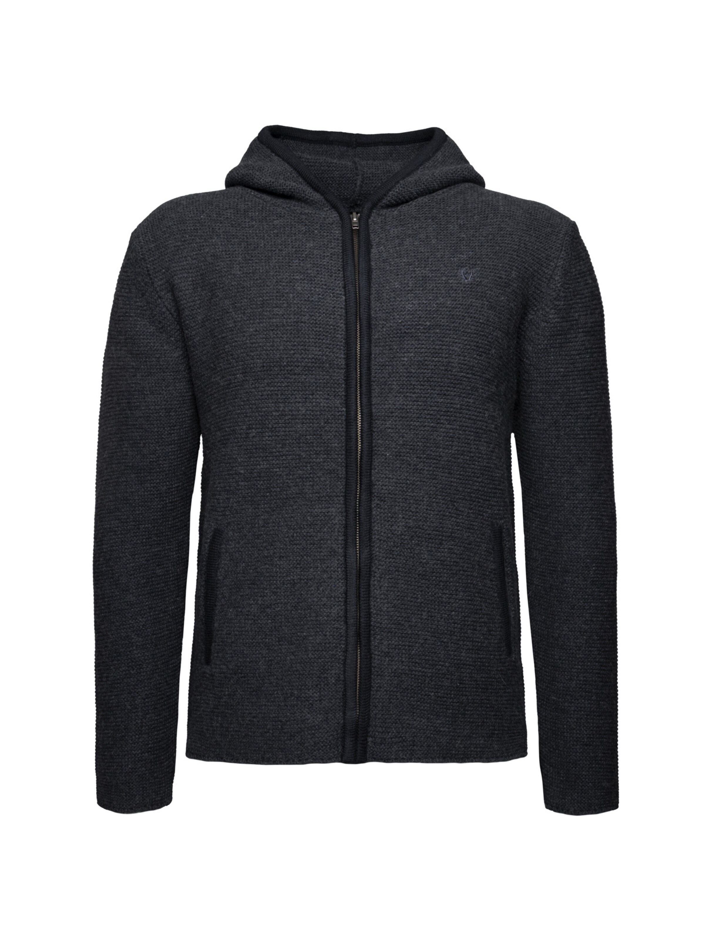 Krüger Buam Knit cardigan ' Leopold ' in Blue: front