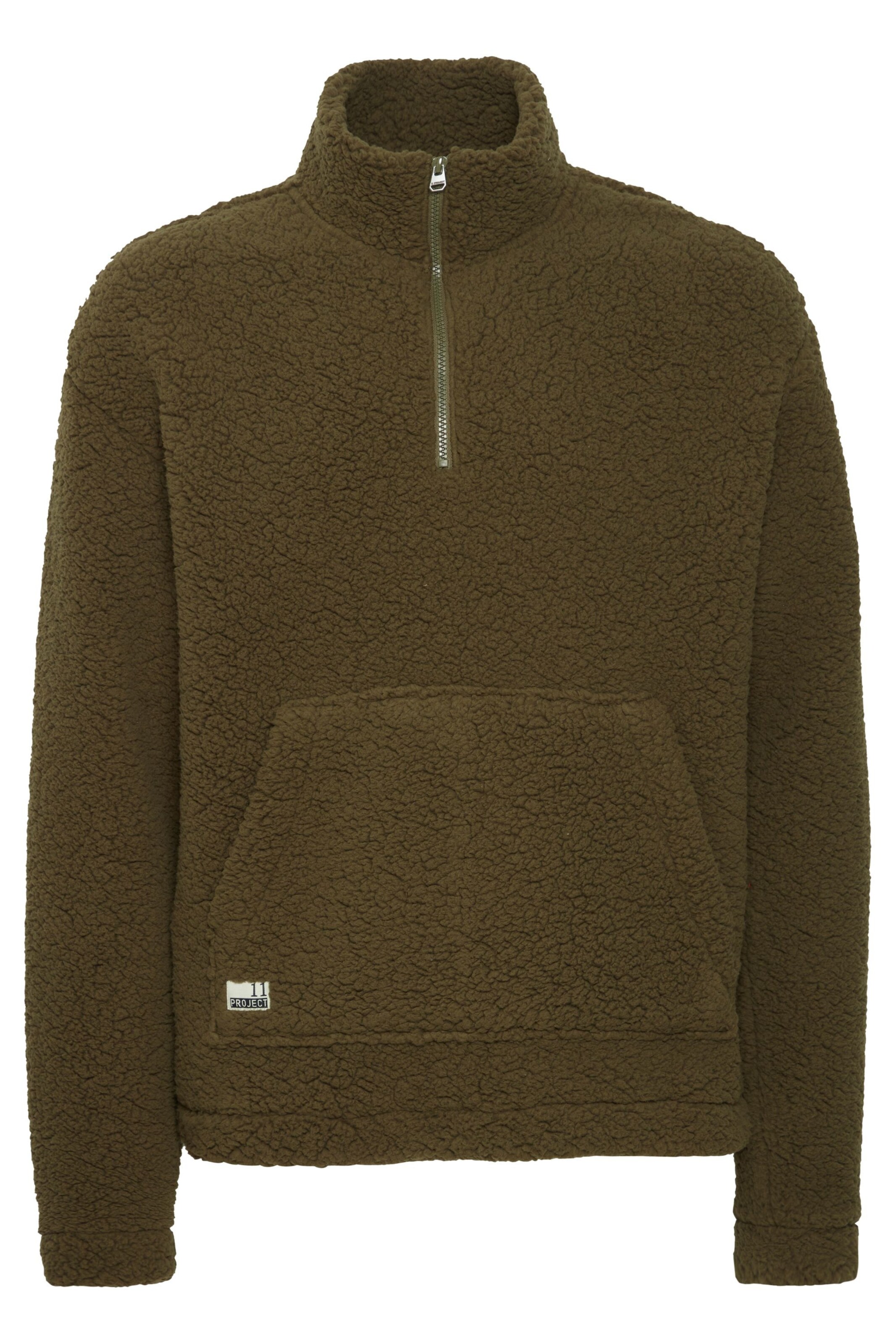 11 Project Pullover 'Denes' in Grün: Vorderseite