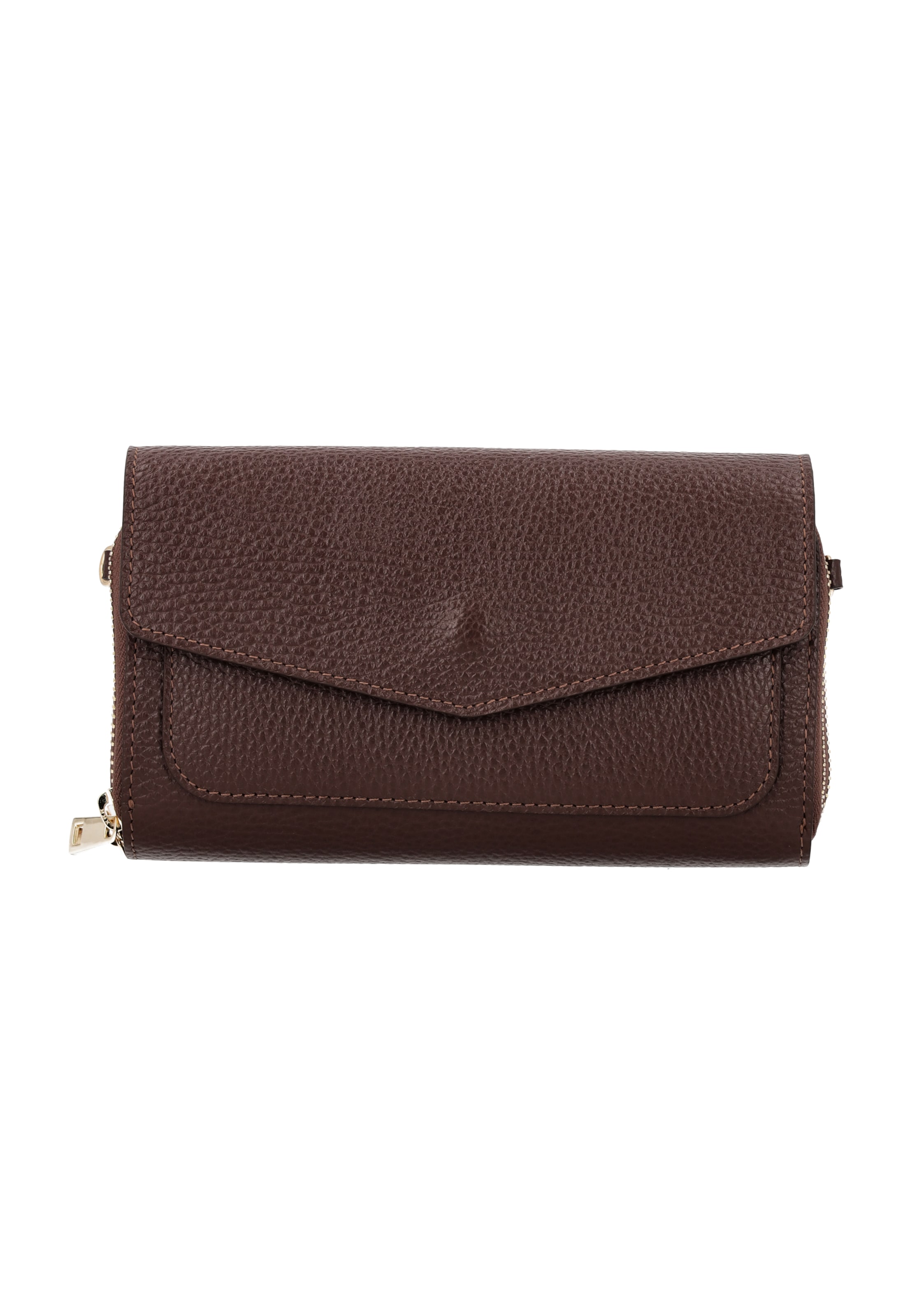 faina Clutch in Braun: Vorderseite