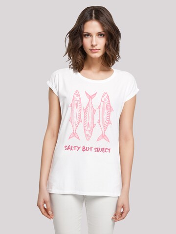 F4NT4STIC T-Shirt 'Salty But Sweet Summer' in Weiß: Vorderseite